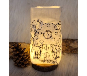 ADVENTSKALENDER 13. Dezember - Stickserie ITH Lichtbeutel Pilzdorf